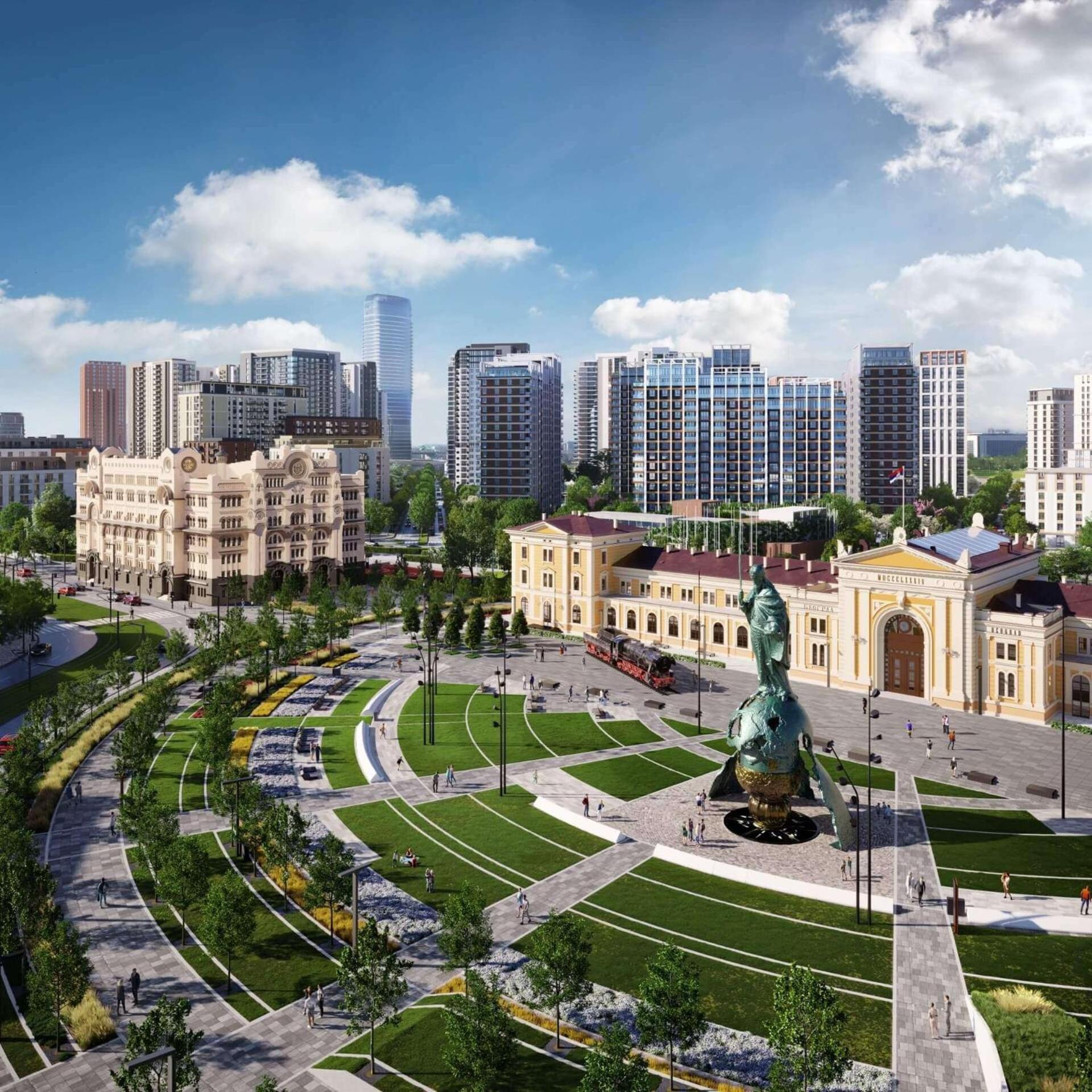 Central Square Apartments Белград Екстериор снимка
